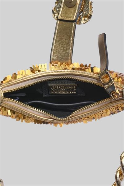 Versace Jeans Couture Kadın Payet Detaylı Omuz Çanta Altın 076