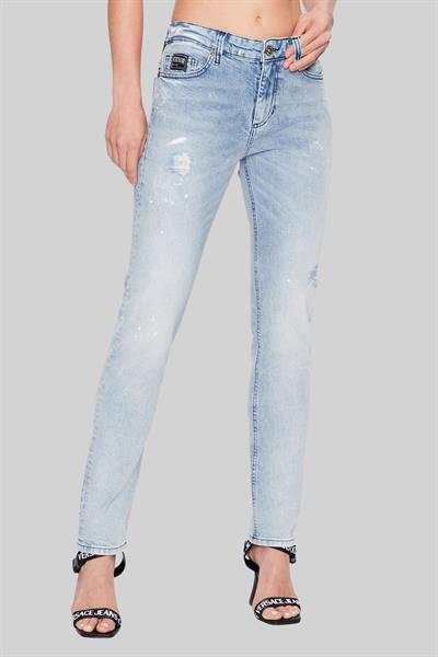 Versace Jeans Couture Kadın Regular Fit Jean Pantolon Mavi