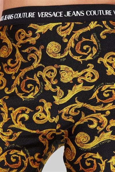 Versace Jeans Couture Kadın Regular Fit Baskılı Tayt Siyah