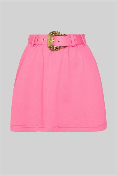 Versace Jeans Couture Kadın Regular Fit A Kesim Kemerli Mini Etek Pembe