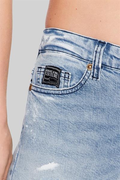 Versace Jeans Couture Kadın Regular Fit Jean Pantolon Mavi