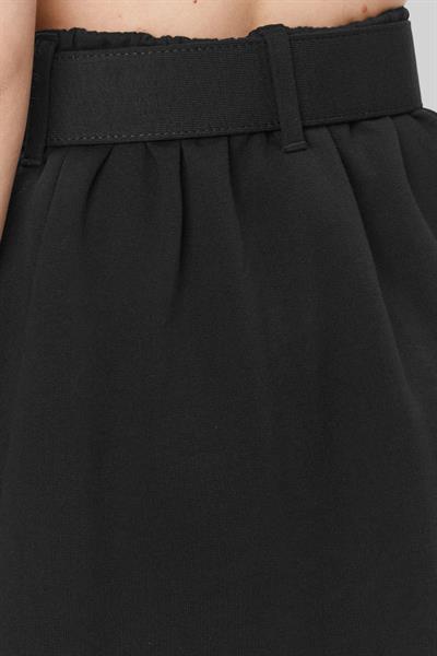 Versace Jeans Couture Kadın Regular Fit A Kesim Kemerli Mini Etek Siyah 899