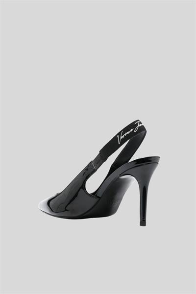 Versace Jeans Couture Kadın Sırtı Askılı Scarlett Model Topuklu Ayakkabı Siyah