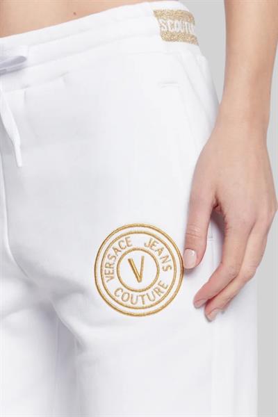 Versace Jeans Couture Kadın Slim Fit Jogger Spor Bayan Pantolon Beyaz