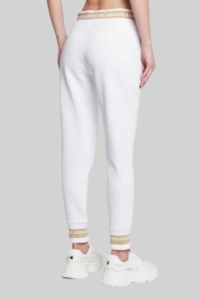 Versace Jeans Couture Kadın Slim Fit Jogger Spor Bayan Pantolon Beyaz