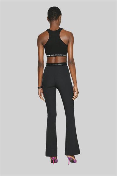 Versace Jeans Couture Kadın Slim Fit Yüksek Bel Pantolon Siyah 899