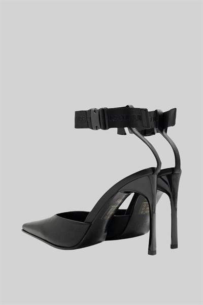 Versace Jeans Couture Kadın Stiletto Topuklu Ayakkabı Siyah 899