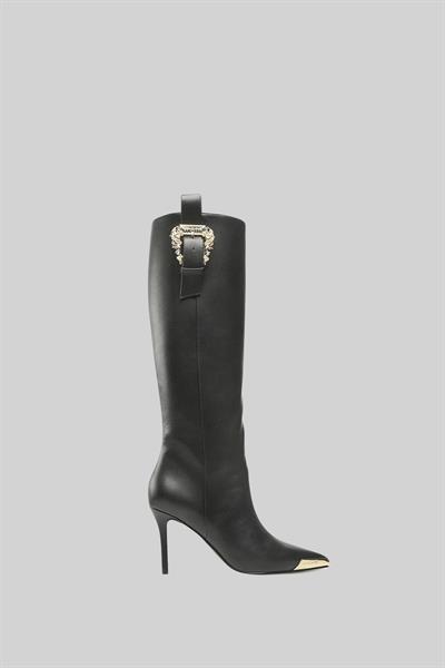 Versace Jeans Couture Kadın Stiletto Topuklu Bot Siyah