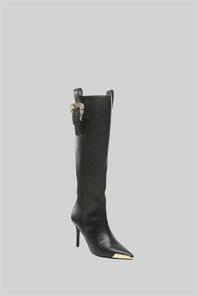 Versace Jeans Couture Kadın Stiletto Topuklu Bot Siyah