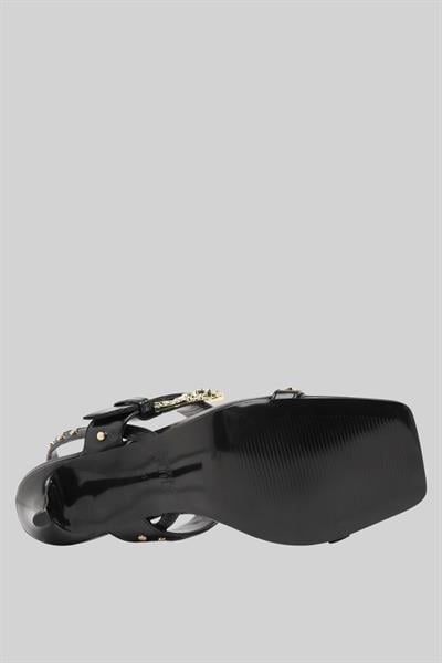 Versace Jeans Couture Kadın Topuklu Sandalet Siyah