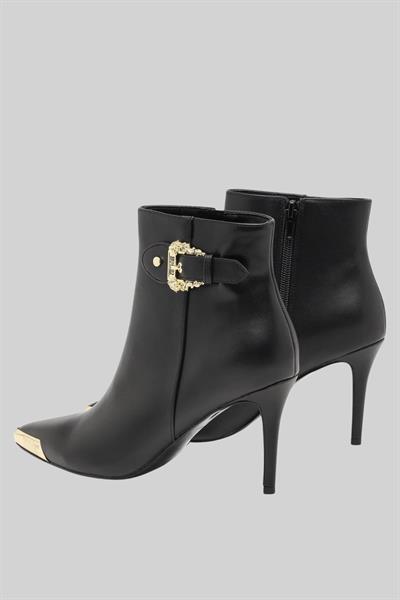 Versace Jeans Couture Kadın Yüksek Topuklu Bilekte Bot Siyah