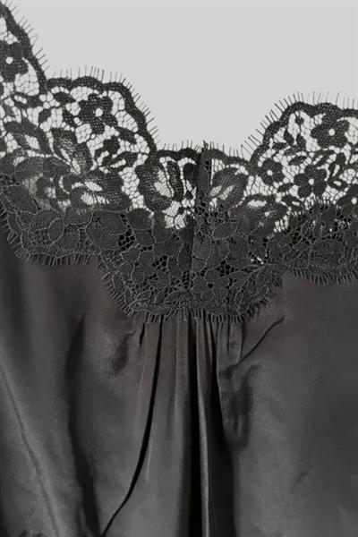 Zimmermann Kadın Dantel Panel Slip Midi Elbise Siyah