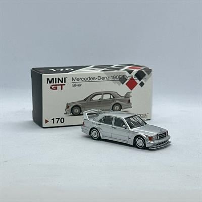 (Açık Paket) Mini GT 1/64 Mercedes-Benz 190E Evolution Silver MGT00170