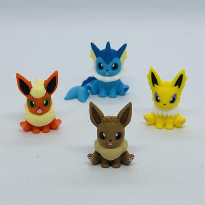 Eevee 3D Pokemon 1. Nesil Evrim Seti