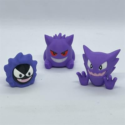 Gastly 3D Pokemon Evrim Seti