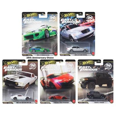 Hot Wheels Premium Fast&Furious Set - 25Th Anniversary Premium 2026 Mix-1