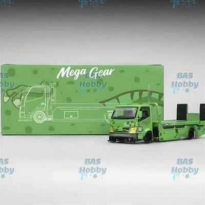 Megagear 1/64 Custom Tow Truck Metallic Green Dinosaur Rexy livery