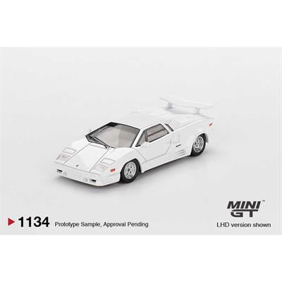 Mini GT 1/64 Lamborghini Countach 25th Anniversary White MGT01134