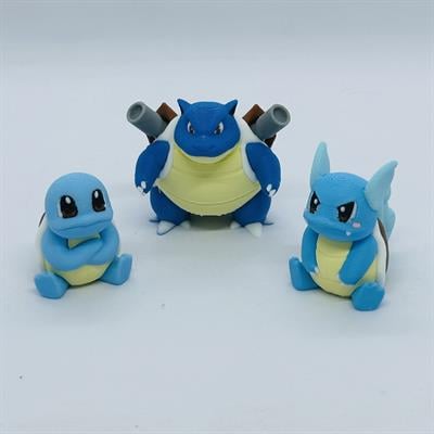 Squirtle 3D Pokemon Evrim Seti