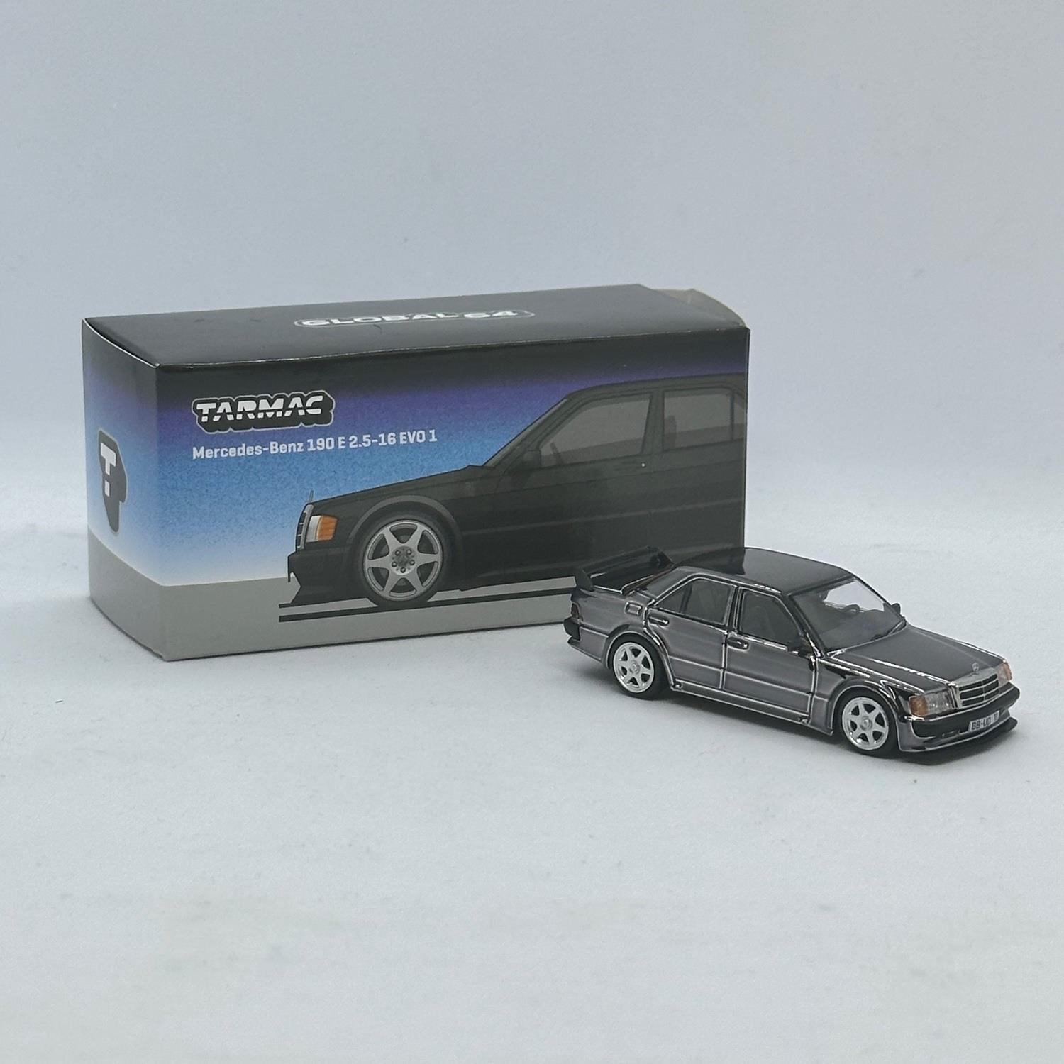 CHASE) Tarmac Works 1/64 Mercedes-Benz 190 E 2.5-16 EVO 1 Blue