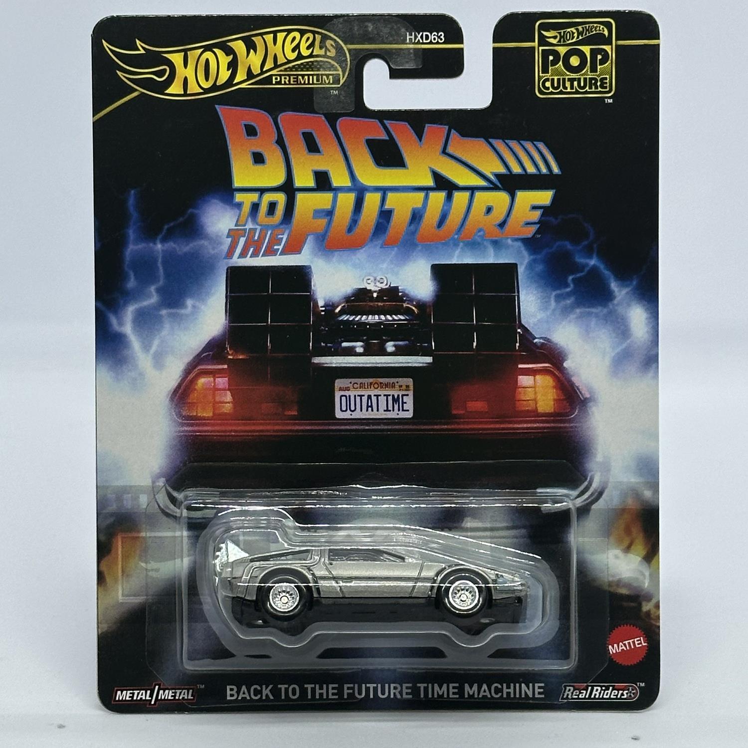 Hot Wheels Premium Pop Culture - Back to the Future Time Machine
