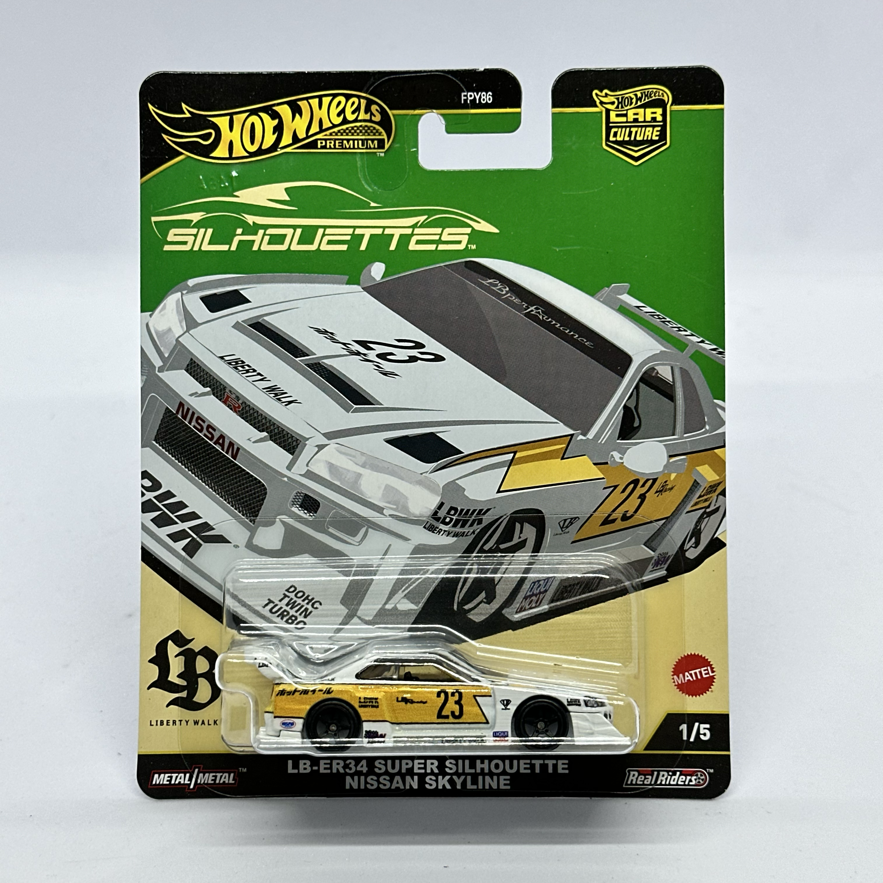 Hot Wheels Premium Silhouettes - LB-ER34 Super Silhouette Nissan