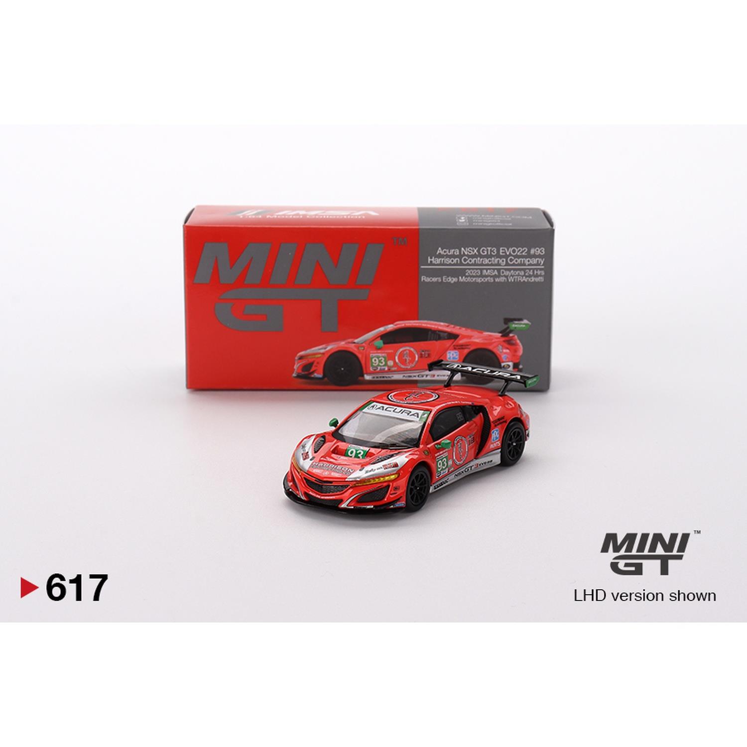 Mini GT 1/64 Acura NSX GT3 EVO22 #93 2023 IMSA Daytona 24 Hrs MGT00617