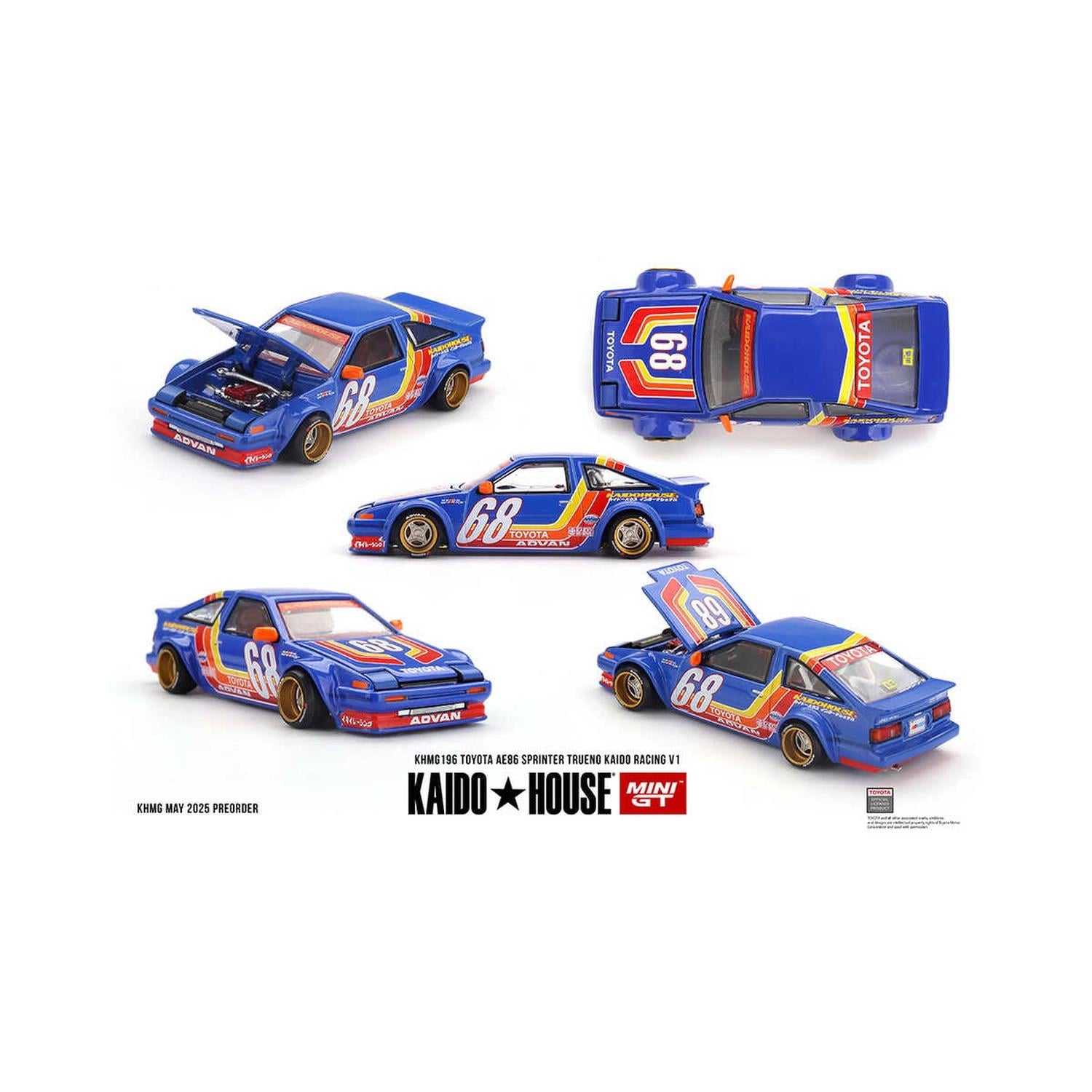 Mini GT 1/64 Kaido House Toyota AE86 Sprinter Trueno Kaido Racing