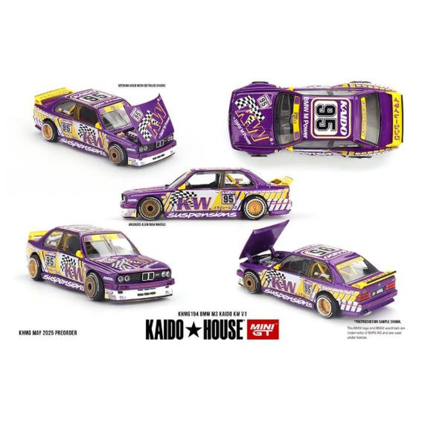 Mini GT 1/64 KaidoHouse BMW M3 Kaido KW V1 KHMG194