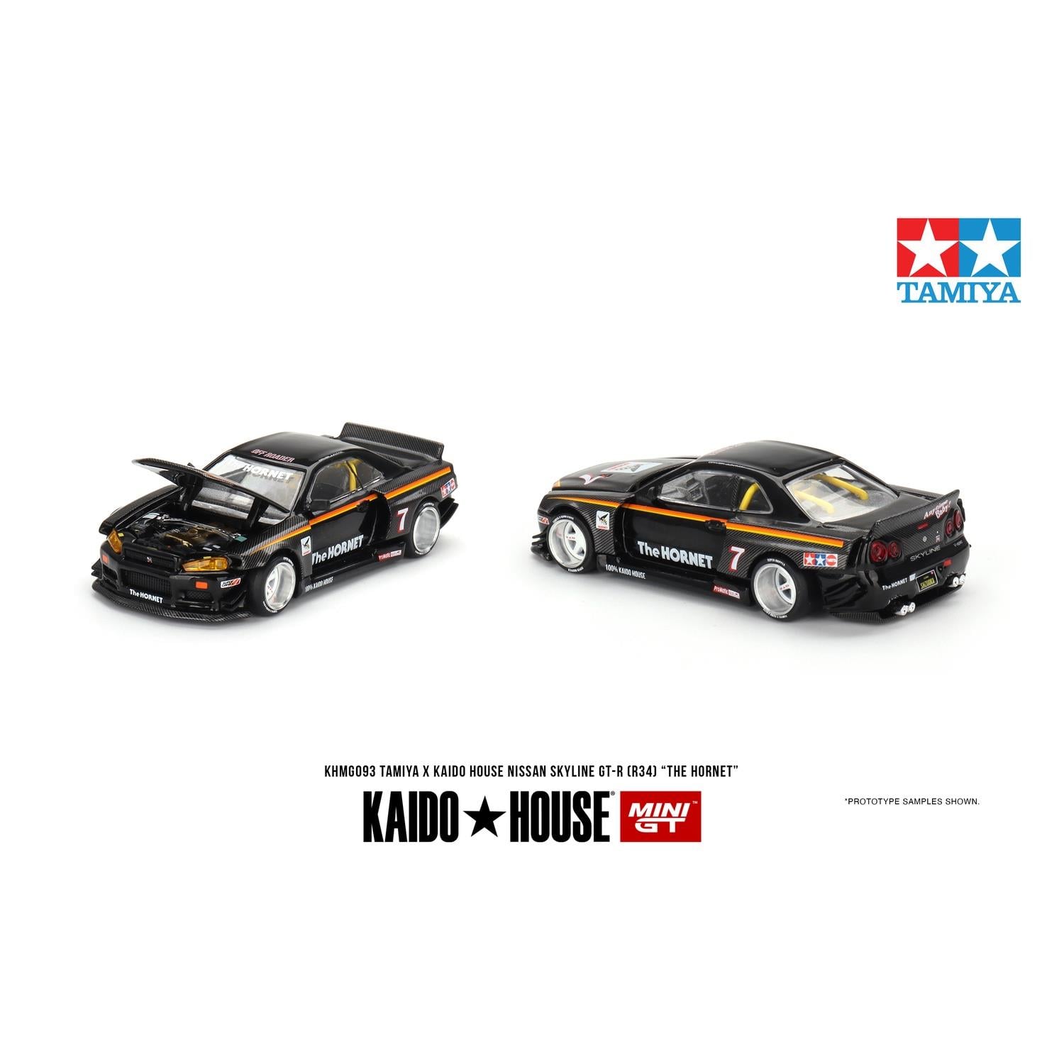 R34 KAIDO HOUSE 街道ハウス　ホーネット KHMG093 Mini GT 1/64 KaidoHouse Nissan Skyline GT-R (R34) TAMIYA x KAIDO