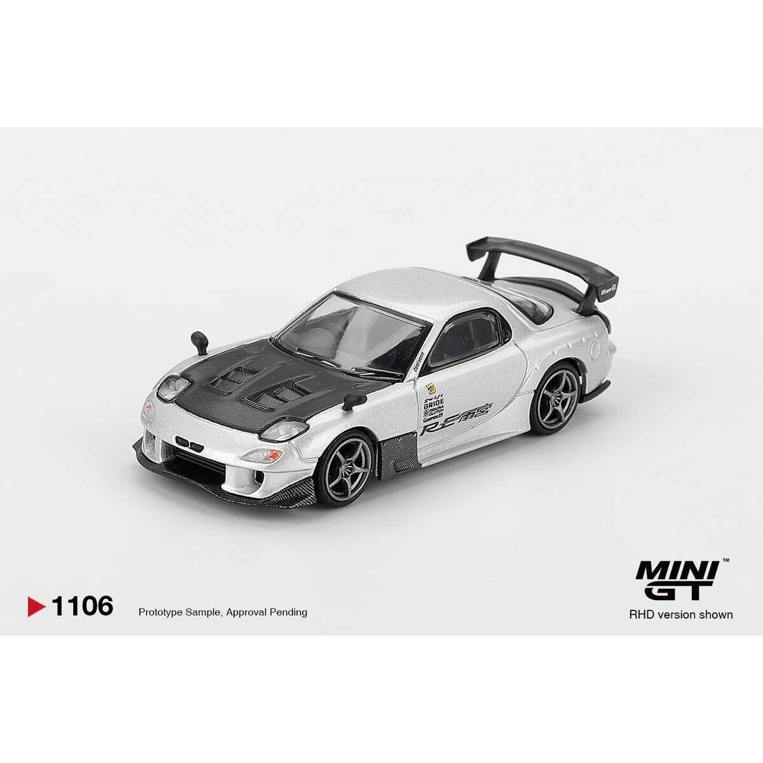 Mini GT 1/64 Mazda RX-7 RE-Amemiya Silver Metallic MGT01106