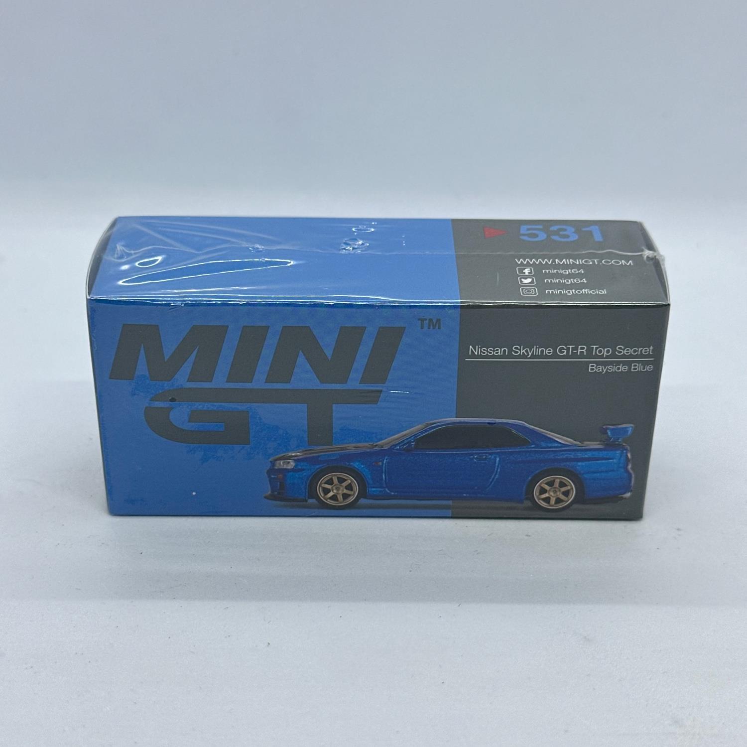 Mini GT 1/64 Nissan Skyline GT-R Top Secret Bayside Blue MGT00531
