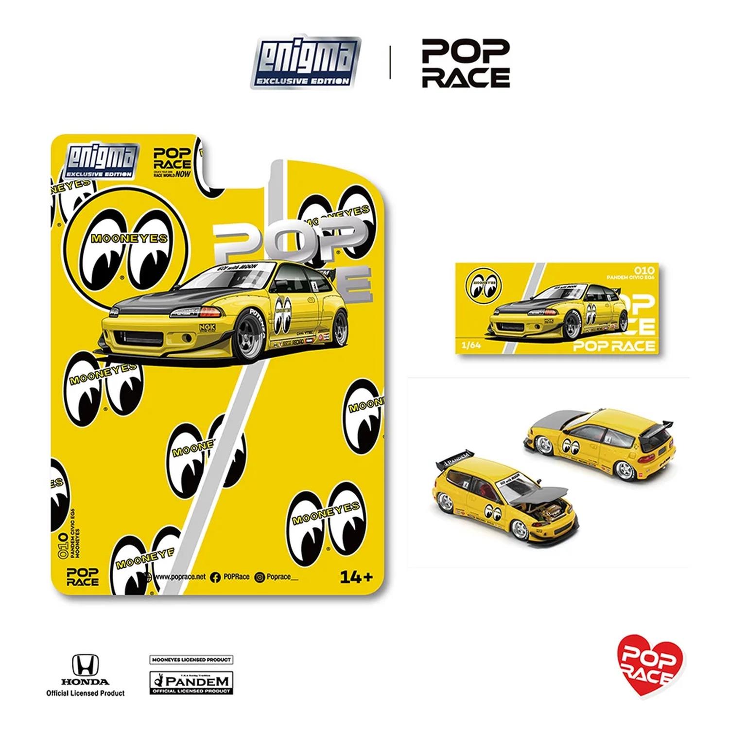 ミニカー POPRACE PANDEM CIVIC EG MOONEYES CHASE Pop Race 1/64 PANDEM CIVIC EG6 V1.5 – MOONEYES PRE010