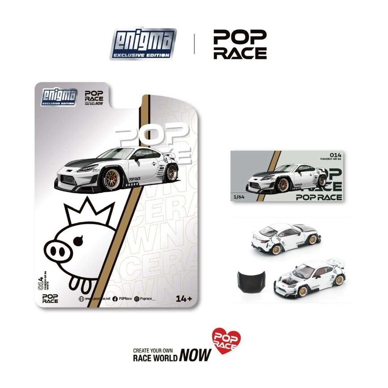 K-POP・アジア BDZ Pop Race 1/64 PANDEM GR86 – CRYSTAL WHITE PEARL PRE014