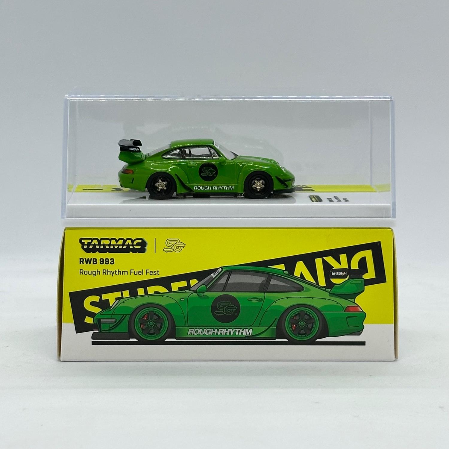 Tarmac Works 1/64 RWB 993 Rough Rhythm Fuel Fest Hobby 64