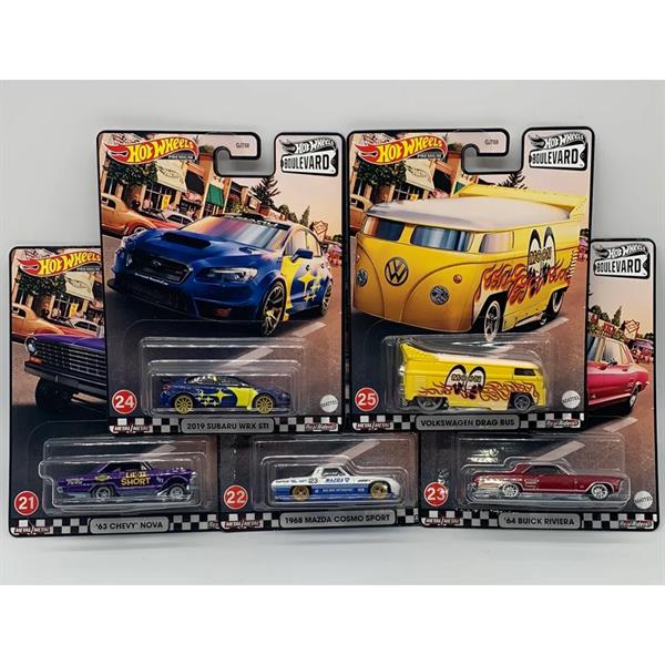 ホットウィール プレミアム 25台セット Hot Wheels Premium Boulevard Set (21-25)