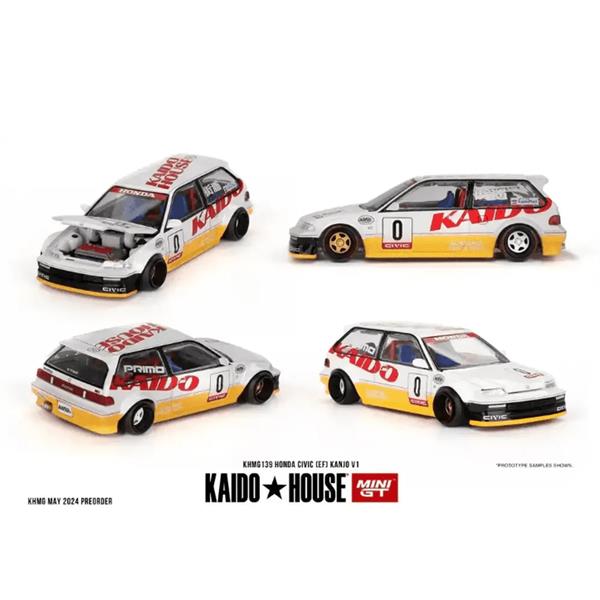 Mini GT 1/64 KaidoHouse Honda Civic (EF) Kanjo V1 KHMG139