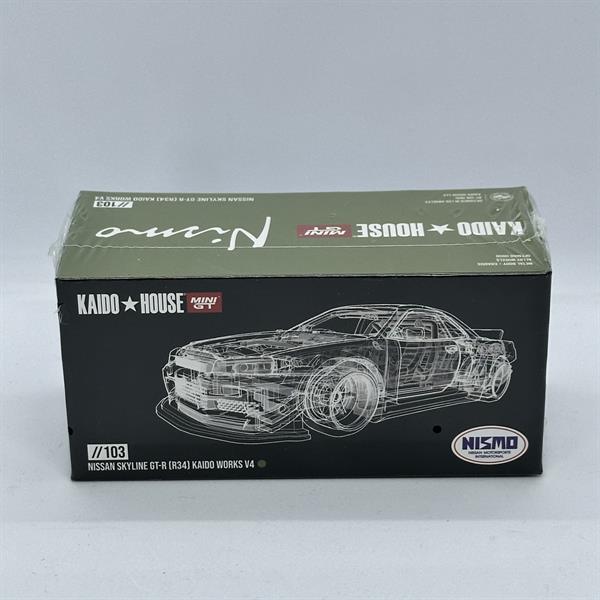 Mini GT 1/64 KaidoHouse Nissan Skyline GT-R R34 Kaido Works V4 KHMG103