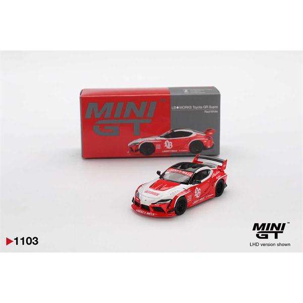 Mini GT 1/64 LB-WORKS Toyota GR Supra Red/White MGT01103