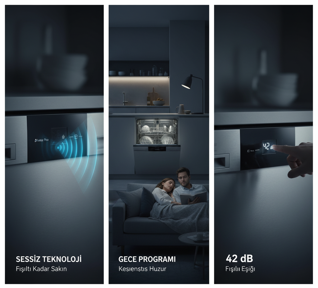 sessiz bulaşık makinesi, bulaşık makinesi, dB, desibel, EcoSilence Drive, sessiz bulaşık yıkama, ev aletleri, Dora Ev Aletleri, Bosch bulaşık makinesi