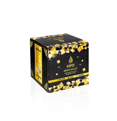 Kefo Gold 26 mm 1 Kg Hindistan Cevizi Kömürü | KEFO