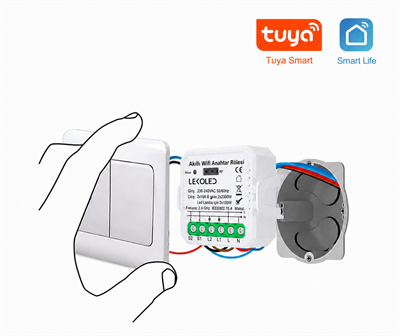  Tek Kanal Akıllı Wifi Anahtar Rölesi  RF + WIFI