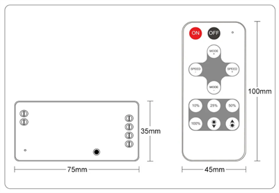  WIFI RF LED DIMMER 12/24V 2x6A