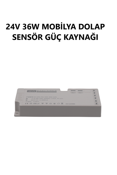 24V 36W MOBİLYA DOLAP SENSÖR GÜÇ KAYNAĞI