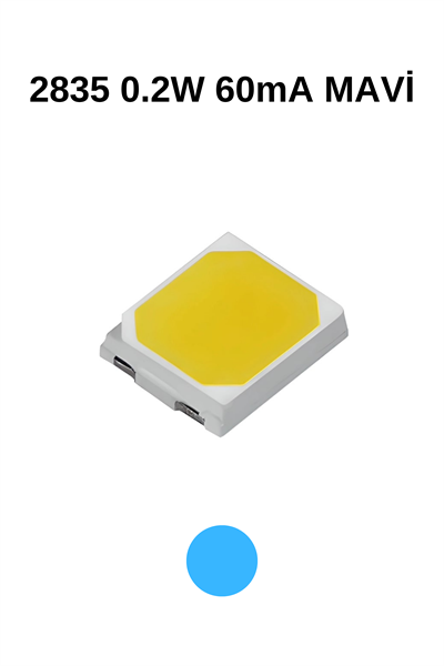 2835 0,2W MAVİ 60mA 3V SMD LED EDISON