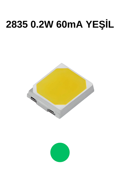 2835 0,2W YEŞİL 60mA 3V SMD LED 