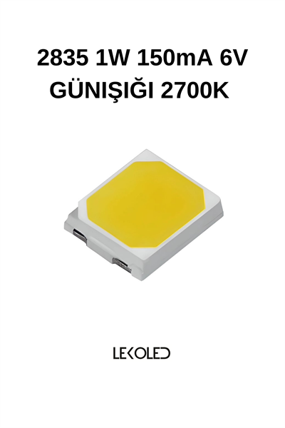 2835 1W 2700K GÜNIŞIĞI 6V 150mA SMD LED 