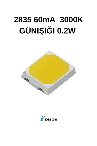 2835 60mA 3000K GÜNIŞIĞI 0.2W SMD LED
