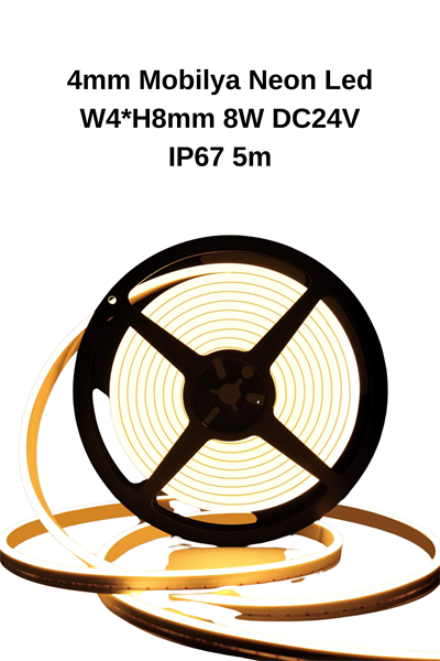 4mm Neon Led 6000K Beyaz 24V IP67