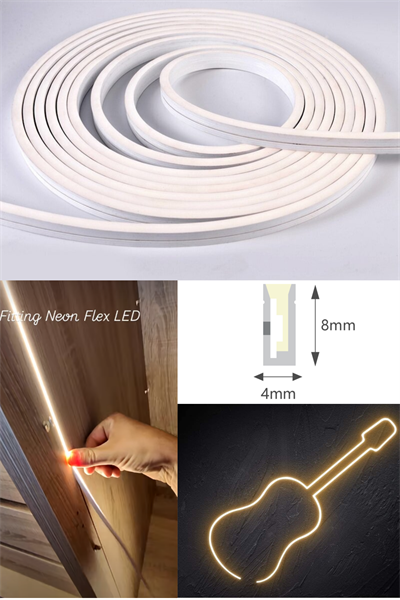 4mm Neon Led 4000K Natural 24V IP67